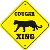 Cougar Crossing Sign